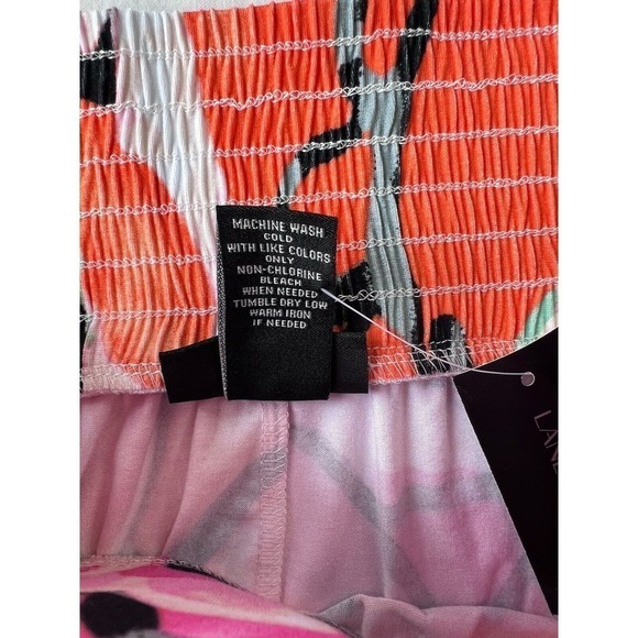 NWT Lane Bryant A-Line Skirt 18 /20 Floral Pink Spring Summer Beach Cruise Vacay - Picture 6 of 8